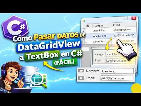 Displaying DataGridView Data in a TextBox in C# | Step by Step | Interactive DataGridView in C#