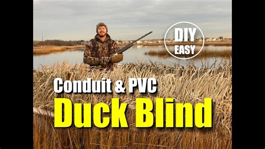 How to easily make a Duck Blind with EMT Conduit PVC and Maker Pipe connections