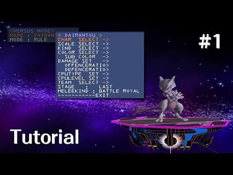 Super Smash Bros. Melee Debug Menu Overview [1] - Basic Setup (VERSUS MODE)