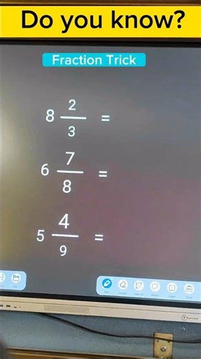 “This Fraction Trick Will Blow Your Mind! 🤯 #MathsTricks”