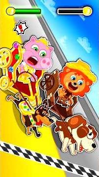 Little Lion | Dog Sled Racing | Cartoon | Video for Kids