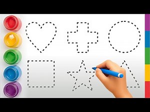 Let’s Learn Shapes with Colorful Tracing! | tracing shapes for kids | Colourful Tracing