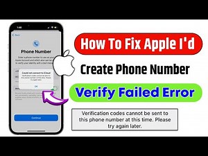 how to fix verification codes cannot be sent to this phone number at this time | verify failed error