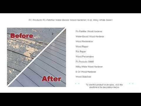 PC Products PC-Petrifier Water-Based Wood Hardener, 8 oz, Milky White 84441