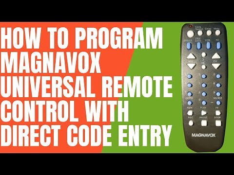 How to Program Magnavox Universal Remote Control with Direct Code Entry
