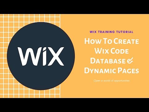 How To Create Wix Code Database and Dynamic Pages | Wix.com Tutorial