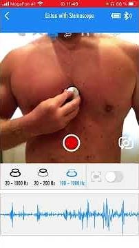 Heartbeat auscultation stethoscope heart sounds - 100-1000 After workload