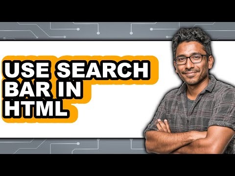 How to Use Search Bar in Html (only Way)