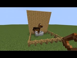 How to make a horse feeder in Minecraft