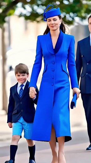 Princess kate and Charlotte, Prince Louis funny dance at royal Easter Sunday #shorts #katemiddleton