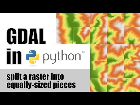 Splitting raster data into equal pieces with GDAL in Python