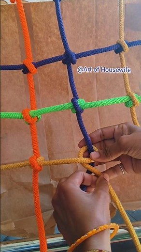 Best way to tie a rope net ।।