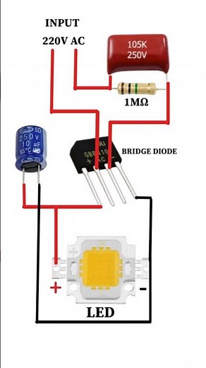 How to Make a Simple LED Driver Circuit for 220V AC? | ideaX
