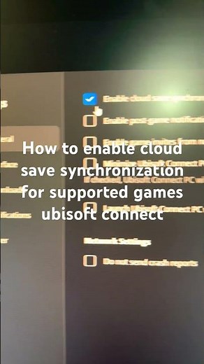 How to enable cloud save synchronization for supported games ubisoft connect