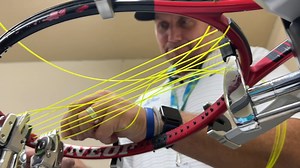 Making a racket: 3-person team to string 350+ rackets in US Men's Clay Court Championship