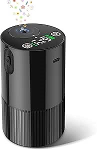 Waterless Diffuser for Essential Oil, Aromatherapy Diffusers for Home Nebulizer Air Freshener Diffuser Mini Scent Machine Battery Operated 4 Mist Level 1/2/3/4/6H Timers Auto-off for Car Bedroom Hotel