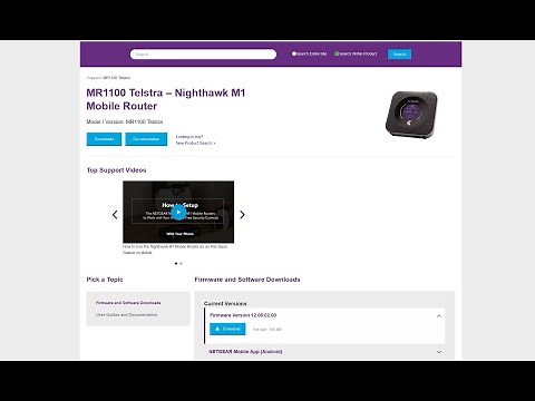 Netgear Nighthawk M1 (MR1100) latest Firmware Version update