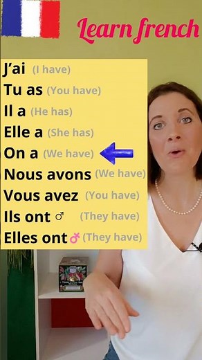 AVOIR in PRESENT TENSE _ How to CONJUGATE AVOIR (to have) in FRENCH present tense