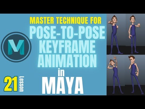 How to Animate a Human Character in Maya | Master Maya Keyframe Animation with Pose-to-Pose Tech