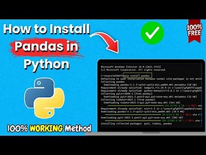 How to Install Pandas in Python (Step-by-Step Guide in 2025)