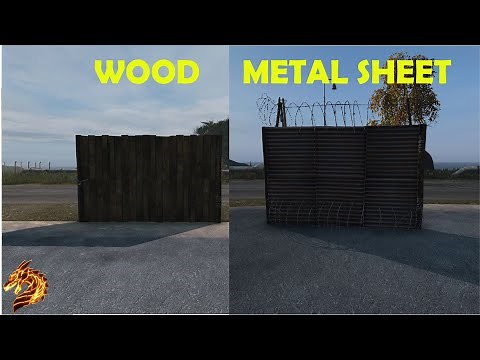 DAYZ: How to Build a Fence and Gate (Wood and Sheet Metal )