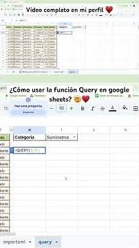 Search engine with Query function in Google Sheets #googlesheets #learnonyoutube
