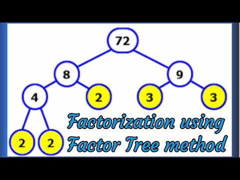 Factor Tree method of Prime Factorization || How to do Prime Factorization using Factor Tree method