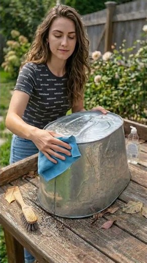Don't throw away old rusty buckets! ♻️✨ #diy #upcycling #gardening