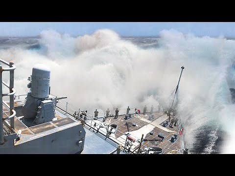 嵐の中でも沈まない米海軍艦艇の特殊技術