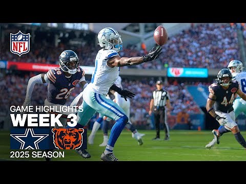 Dallas Cowboys vs. Chicago Bears Game Highlights | NFL 2025 Season Week 3