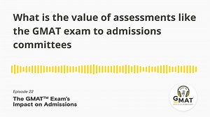 🎧 Is the #GMAT exam still valid in a testing optional world? Join @YaleSOM @RotmanSchoolOfManagement and @BusinessRice administrators as they break down what taking the #GMAT tells admissions committees about you. Only on this #podcast. Listen now: https://hubs.la/H0T36VR0 | GMAT by GMAC