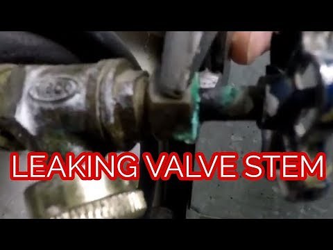Leaking water valve packing nut fixed