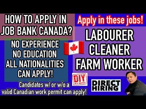 Steps on how to apply in Job bank Canada 🇨🇦 | Apply in different job opportunities & Work in 🇨🇦