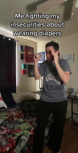 When I first started wetting the bed I was deeply insecure about it. When I first started wearing diapers for it those insecurities compounded. When I realized I needed them full time I started to learn ways to fight those insecurities. When I embraced needing diapers and owned it the fight got real. The battle wages on to this day. #wearingdiapers #diapers #adultdiapers #diapered #adultdiaper