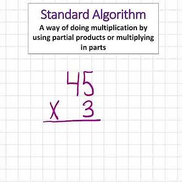 Standard Algorithm Multiplication