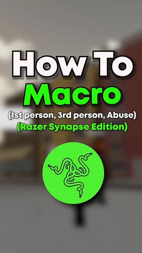 Guide to Razer Synapse Macros in Da Hood