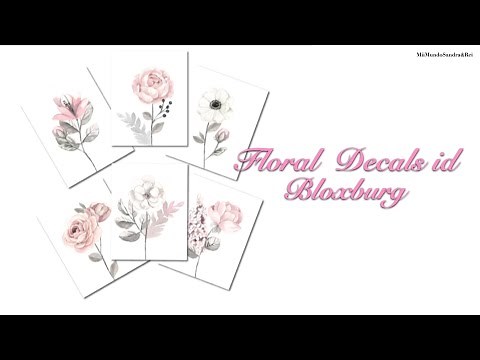 Bloxburg/Roblox || floral Decal id || roblox2021