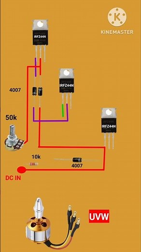 BLDC Motor controller Circuit Diagram #electronicsprojects #circuit #diyprojects