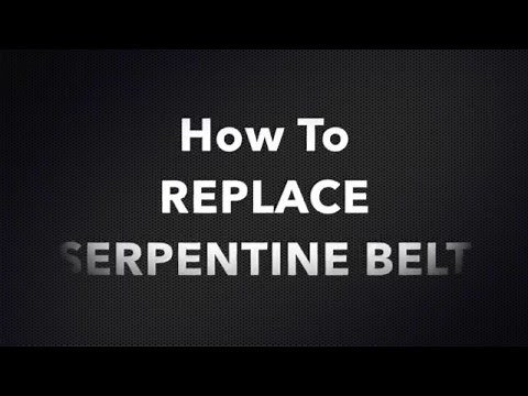 HOW TO REPLACE SQUEAKY SERPENTINE BELT HONDA RIDGELINE