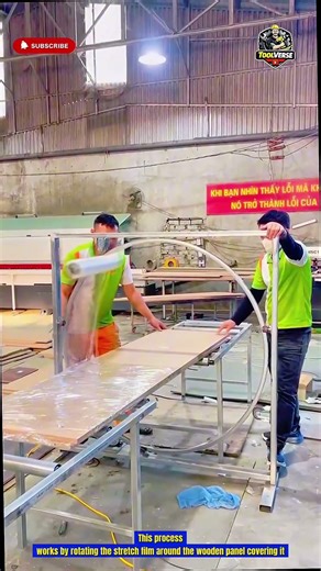 Wood Panel Stretch Wrapping Machine Industrial Plastic Film Wrapping Tool for Product Protection