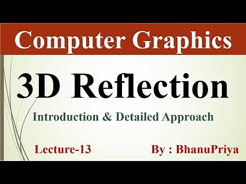 3D Reflection in Computer Graphics | Computer Graphics tutorial by BhanuPriya | Lec-13