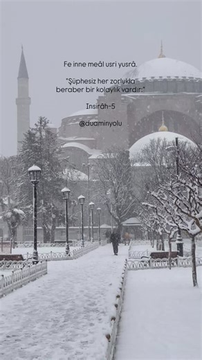 ᴅᴜᴀᴍıɴʏᴏʟᴜ on Instagram: "Fe inne meâl usri yusrâ."