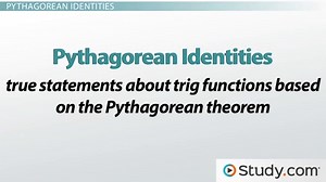 Pythagorean Identities: Uses & Applications