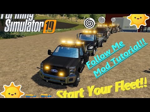 How To Install The Follow Me Mod! Farming Simulator 19! Step For Step Tutorial!!