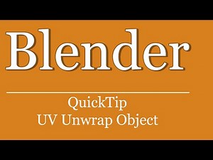 QuickTip #176 - Blender Python Scripting Tutorial - UV Unwrap Objects