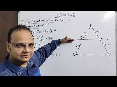 TRIANGLE (Video-1)-Explanation of Basic Proportionality Theorem @mathematicskuti