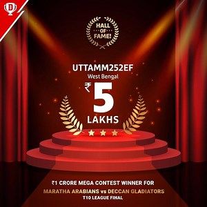 1.2K views · 26 reactions | These players climbed the leaderboard & made it to our Hall Of Fame. Here are the top winners of the T10 League Finale. Click to know more: d11.co.in/HallOfFame #Dream11 | Dream11 | Facebook