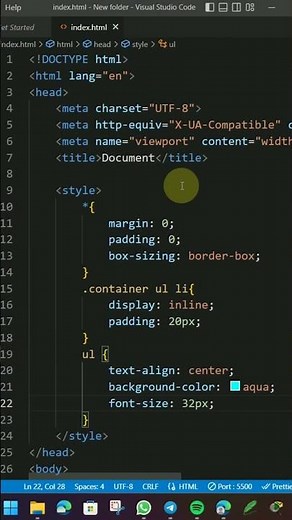 Build a Nav Bar Using HTML and CSS 📃