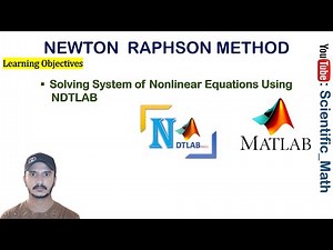 Newton-Raphson Method MATLAB Code for Solving System Of Nonlinear Equations | NDTLAB |MATLAB Gui