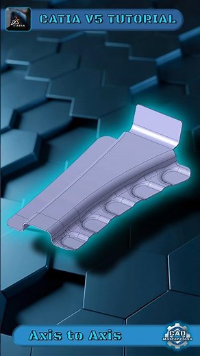 🛠️ CATIA V5 Tip: Axis to Axis on Sheetmetal Flange! #catia #cad #catiatutorials